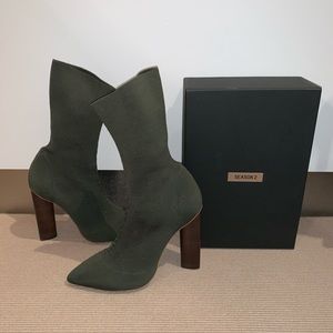Yeezy Season 2 Dark Green Sock Boots